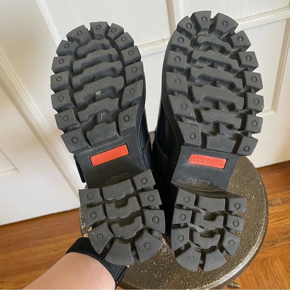 Harley Davidson Leather Chunky Slip on Platform Clogs - Picture 6 of 6